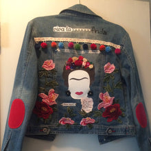 Load image into Gallery viewer, Maggie Devos - Viva la Frida jean jacket - Size M, Fashion, Maggie Devos, Sacramento . Shop
