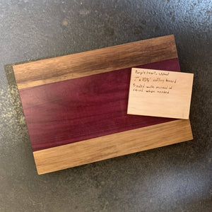 HPA Mike Jones - Purple Heart Walnut small cutting board, Dishware, HPA, Sacramento . Shop