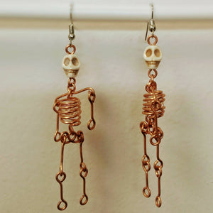 Stone Turner Creations- Regular Skeleton Earrings, Jewelry, Stone Turner Creations, Atrium 916 - Sacramento.Shop