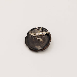 Allison S - Deep Ocean Flower Vintage Recycled Button Pendant/Brooch, Jewelry, Allison Spreadborough, Sacramento . Shop