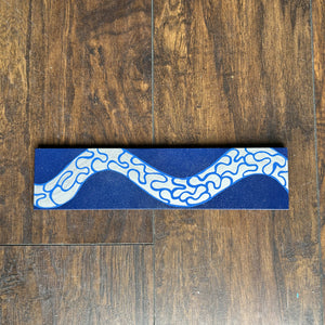 Marie "Rie" Thomas - blue/silver tile, Kitchen & Dishware, Rie Design, Atrium 916 - Sacramento.Shop