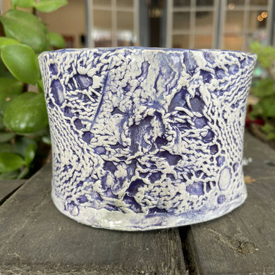 Lorna M Designs - White and Purple Bowl, Ceramics, Atrium 916, Atrium 916 - Sacramento.Shop