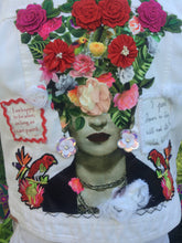 Load image into Gallery viewer, Maggie Devos - Embellished Jean Jacket - Frida Flowers- Lrg., Fashion, Maggie Devos, Sacramento . Shop
