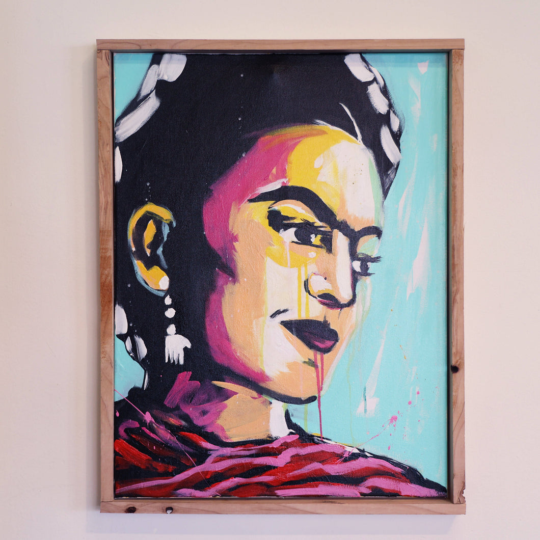 Raul Mejia - Frida's View, Wall Art, Rebel Tiger, Atrium 916 - Sacramento.Shop