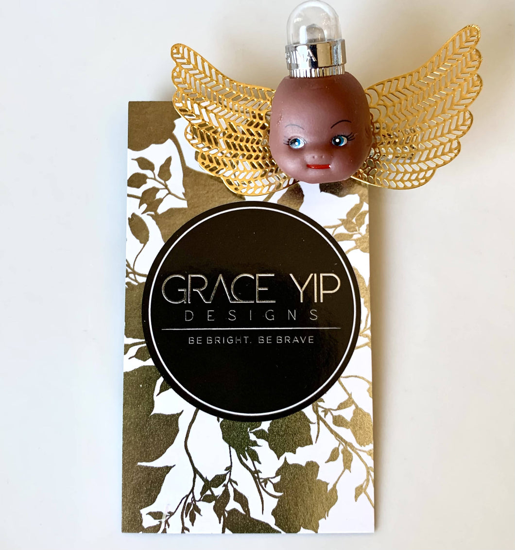 Grace Yip Designs- On the Wings of Love baby doll barrette, Jewelry, Grace Yip Designs, Sacramento . Shop