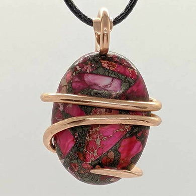 Arcane Moon - Copper Wrapped Sea Jasper Pendant, Jewelry, Arcane Moon, Atrium 916 - Sacramento.Shop