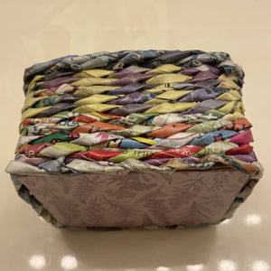 Paper Zen Designs - Rectangle Paper Weaved Container, Home Decor, Paper Zen Designs, Atrium 916 - Sacramento.Shop