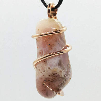 Arcane Moon - Cold forged Copper Wrapped Carnelian Agate Pendant, Jewelry, Arcane Moon, Atrium 916 - Sacramento.Shop