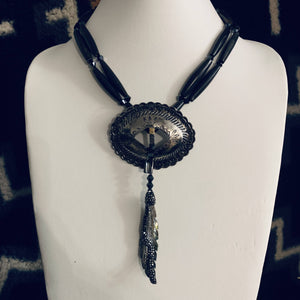 Numa Designs- Buffalo Horn Bead Adjustable Necklace, Jewelry, Numa Designs, Atrium 916 - Sacramento.Shop