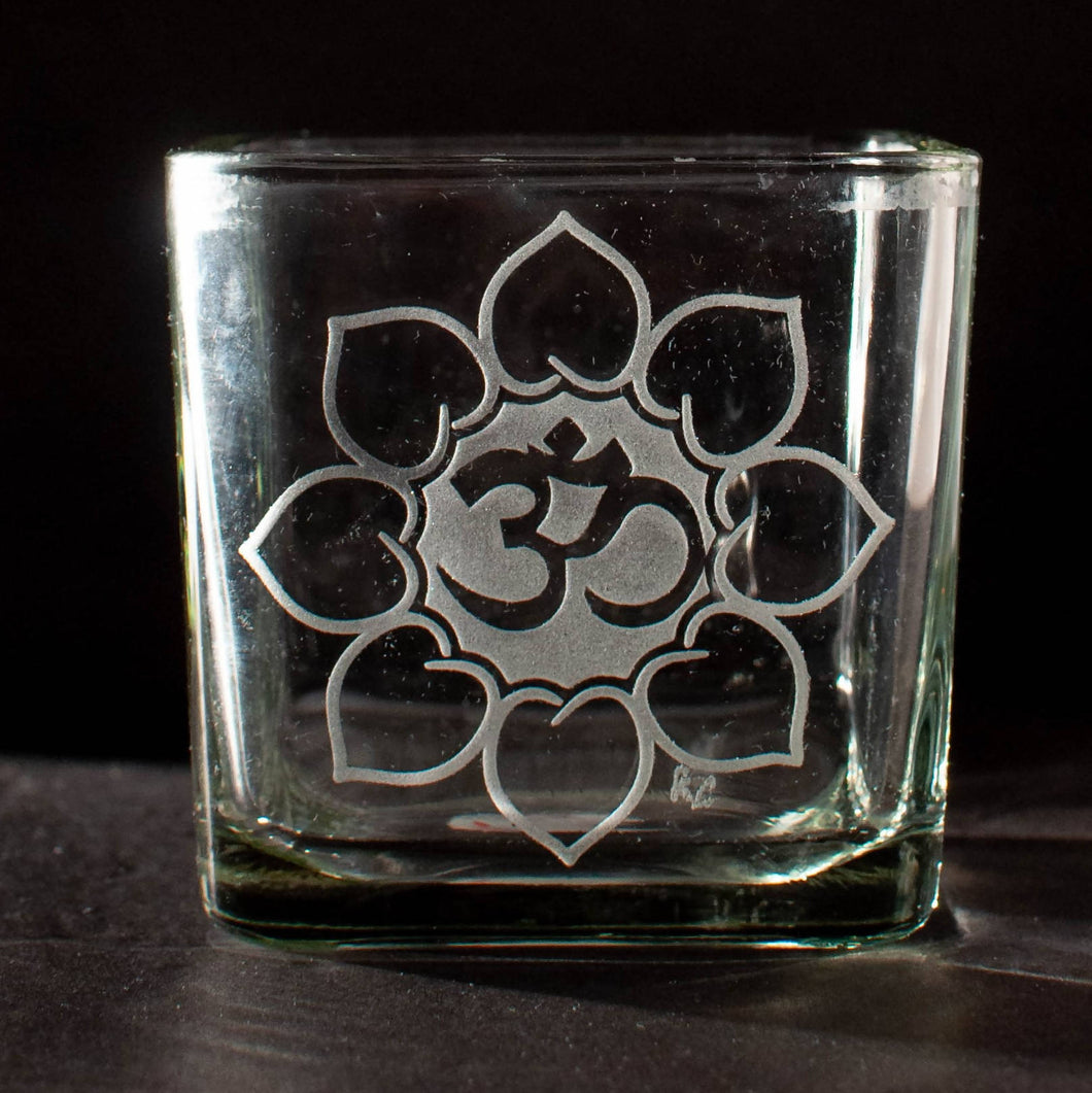 Peace Core Glass Art - Etched Glass 