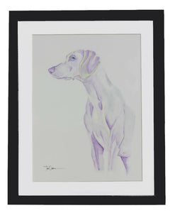 Oakes Art - "Purple Reign" Dog Portrait, Wall Art, Oakes Art, Atrium 916 - Sacramento.Shop