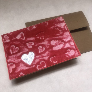 Susan Twining Creations - Handmade Heart Greeting Card - 3 1/2