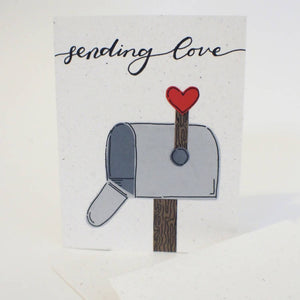 Handmade by Nicole - plantable sending love - greeting card, Stationery, Handmade By Nicole, Sacramento . Shop