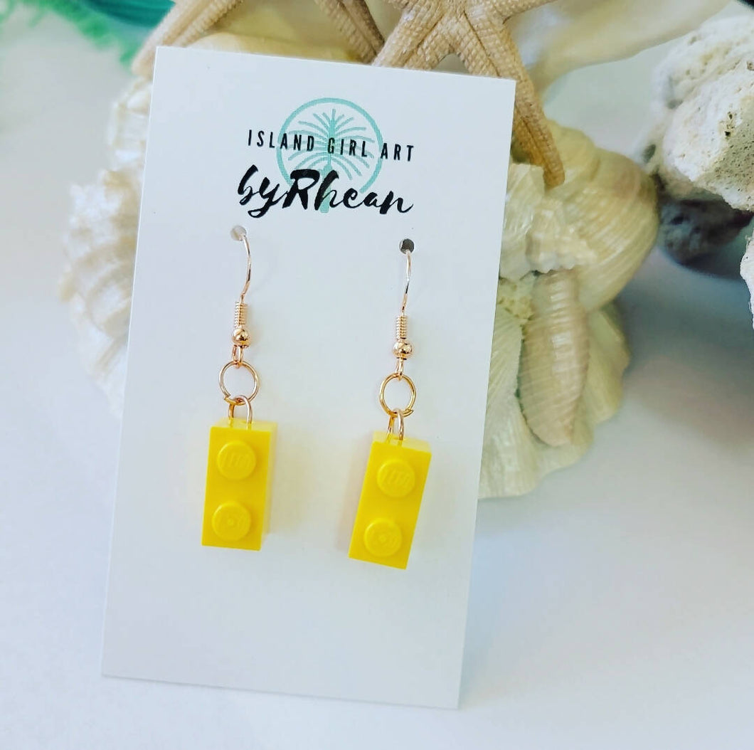 Island Girl Art - Upcycled Brick Earrings, Jewelry, Island Girl Art by Rhean, Atrium 916 - Sacramento.Shop