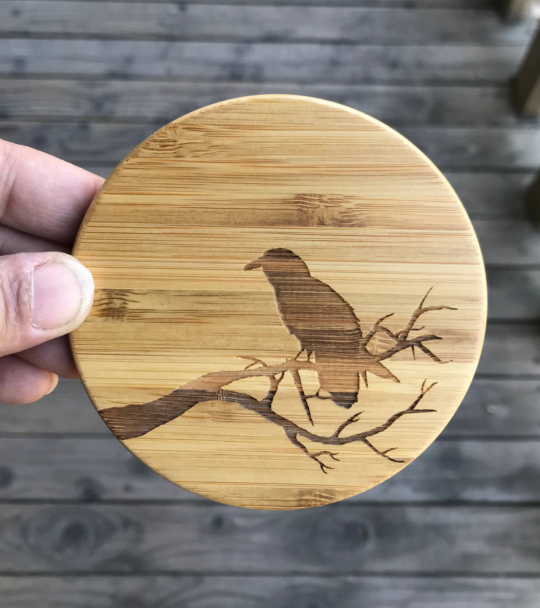 Nurelle Creations - Raven Coaster, Dishware, Nurelle Creations, Sacramento . Shop