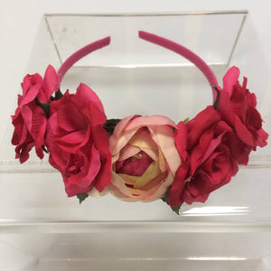 Maggie Devos - Pink flower crown - one size, Crafts, Maggie Devos, Sacramento . Shop