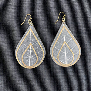 Susan Twining Creations - Bodhi Skeleton Leaf Drop Earrings, Jewelry, Susan Twining Creations, Sacramento . Shop