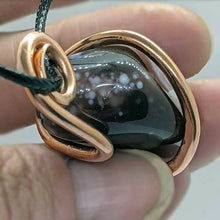 Load image into Gallery viewer, Arcane Moon - Copper Wrapped Banded Agate Pendant, Jewelry, Arcane Moon, Atrium 916 - Sacramento.Shop
