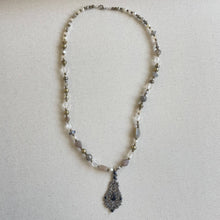 Load image into Gallery viewer, Jennifer Keller &quot;Who, Me?&quot; Necklace Made With Salvaged Jewelry, Jewelry, Jennifer Laurel Keller Art, Atrium 916 - Sacramento.Shop
