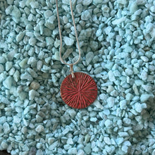Load image into Gallery viewer, Joyce Pierce - Small Copper Medallion Pendants Hand Painted, Jewelry, Joyce Pierce, Atrium 916 - Sacramento.Shop
