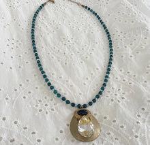 Load image into Gallery viewer, Jennifer Keller &quot;Bluebird in your Heart&quot; Necklace Made With Salvaged Jewelry, Jewelry, Jennifer Laurel Keller Art, Atrium 916 - Sacramento.Shop
