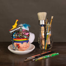 Load image into Gallery viewer, Grace Yip Designs - Disco Chicken Baby Doll Art, Home Decor, Grace Yip Designs, Sacramento . Shop
