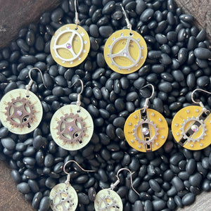 Joyce Pierce - Watch Dial Earrings, Jewelry, Joyce Pierce, Atrium 916 - Sacramento.Shop