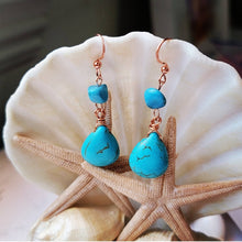 Load image into Gallery viewer, Island Girl Art - Natural Stone Earrings- Turquoise &amp; Copper Earrings, Jewelry, Island Girl Art by Rhean, Atrium 916 - Sacramento.Shop

