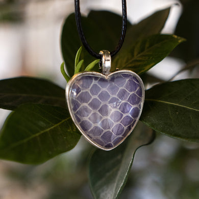 Nekkid Snek Jewelry - Purple Heart Corn Snake Pendant - Sacramento . Shop