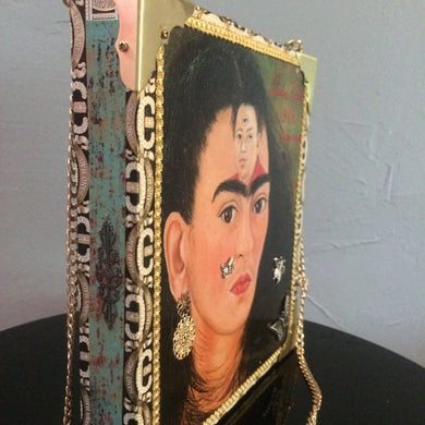 Maggie Devos Decopaged tobacco box - Diego y Frida 