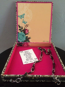 Maggie Devos = Decopaged tobacco box - Art image Frida w/Flowers, Bags, Maggie Devos, Sacramento . Shop