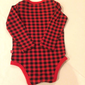 Maggie Devos - Red & black checkered Onesie 6-12 months, Fashion, Maggie Devos, Atrium 916 - Sacramento.Shop