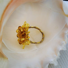 Load image into Gallery viewer, Island Girl Art - Wire Wrapped Ring- Glass &amp; Citrine Sun, Jewelry, Island Girl Art by Rhean, Atrium 916 - Sacramento.Shop
