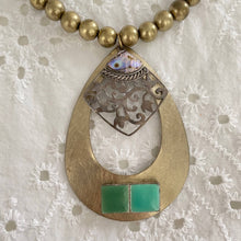 Load image into Gallery viewer, Jennifer Keller &quot;Verde&quot; Necklace Made With Salvaged Jewelry, Jewelry, Jennifer Laurel Keller Art, Atrium 916 - Sacramento.Shop

