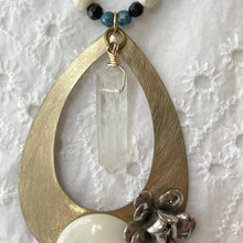 Load image into Gallery viewer, Jennifer Keller &quot;Luna&quot; Necklace Made With Salvaged Jewelry, Jewelry, Jennifer Laurel Keller Art, Sacramento . Shop
