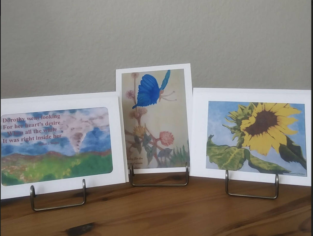 Creations by Jennie J Malloy - Single Handmade Original Art Note Cards, Greeting Cards, Creations by Jennie J Malloy, Atrium 916 - Sacramento.Shop