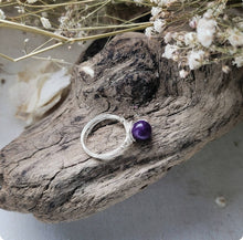 Load image into Gallery viewer, Island Girl Art - Wire Wrapped Ring - Silver Amethyst2, Jewelry, Island Girl Art by Rhean, Atrium 916 - Sacramento.Shop
