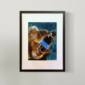 Osborn Arts - Masked Up Bear, Wall Art, Osborn Arts, Atrium 916 - Sacramento.Shop