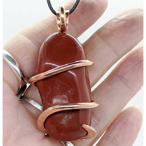 Arcane Moon - Copper Wrapped Red Jasper Pendant, Jewelry, Arcane Moon, Atrium 916 - Sacramento.Shop