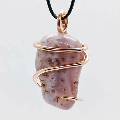 Arcane Moon - Copper Wrapped Carnelian Pendant, Jewelry, Arcane Moon, Atrium 916 - Sacramento.Shop
